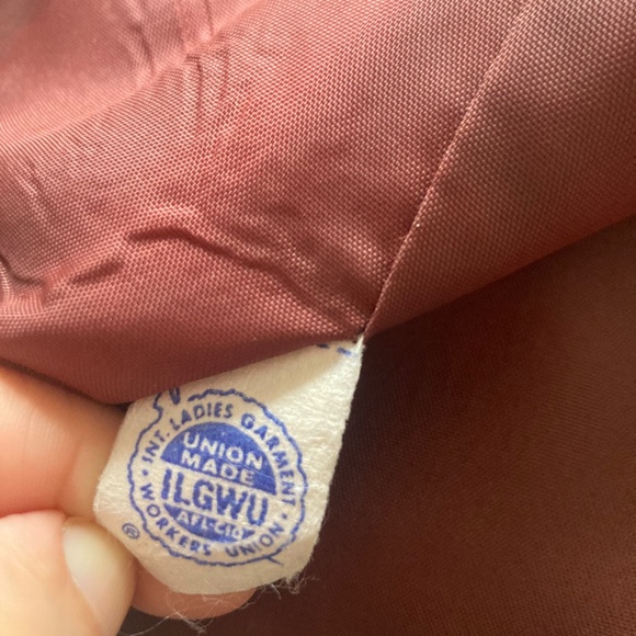 I. Magnin Abe Schrader 1960s 60s vintage summer dress suit in brown plaid - Picture 13 of 15